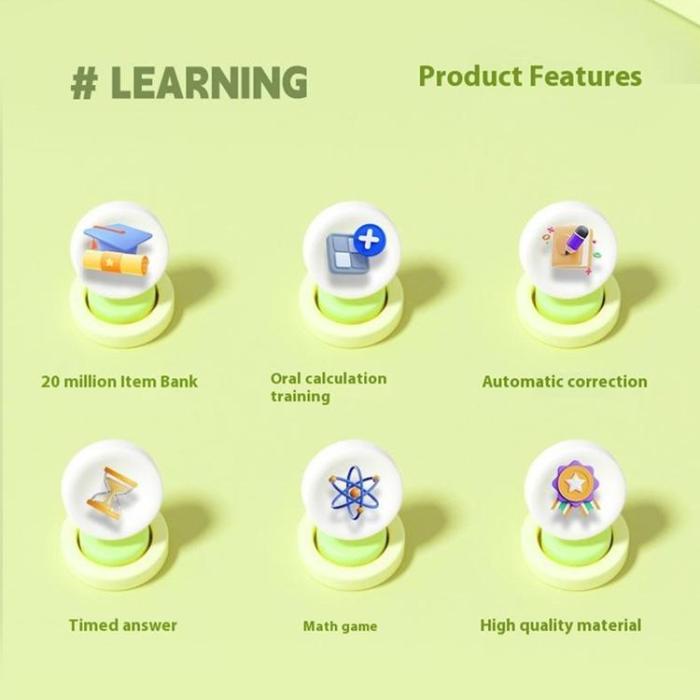 OEM - Elektroniskt Mattespel med Skissblock för Barn (1-6 år)