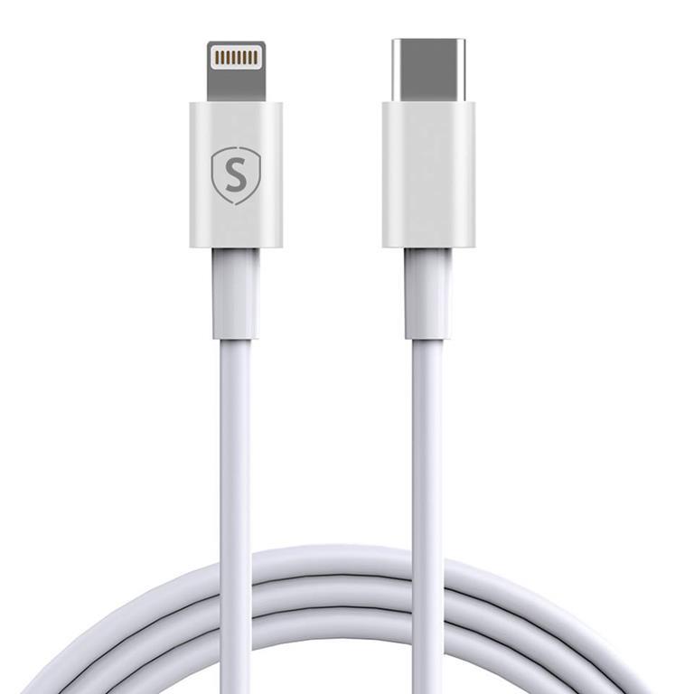 SiGN USB-C till Lightning kabel 2.1A 0.25m - Vit | 3541 | AlltMobil