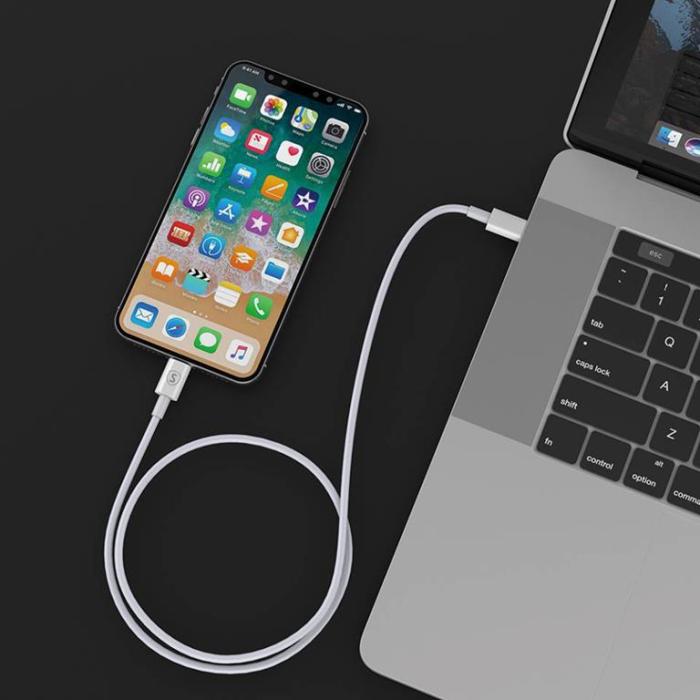 SiGN - SiGN USB-C till Lightning kabel 2.1A, 2m - Vit