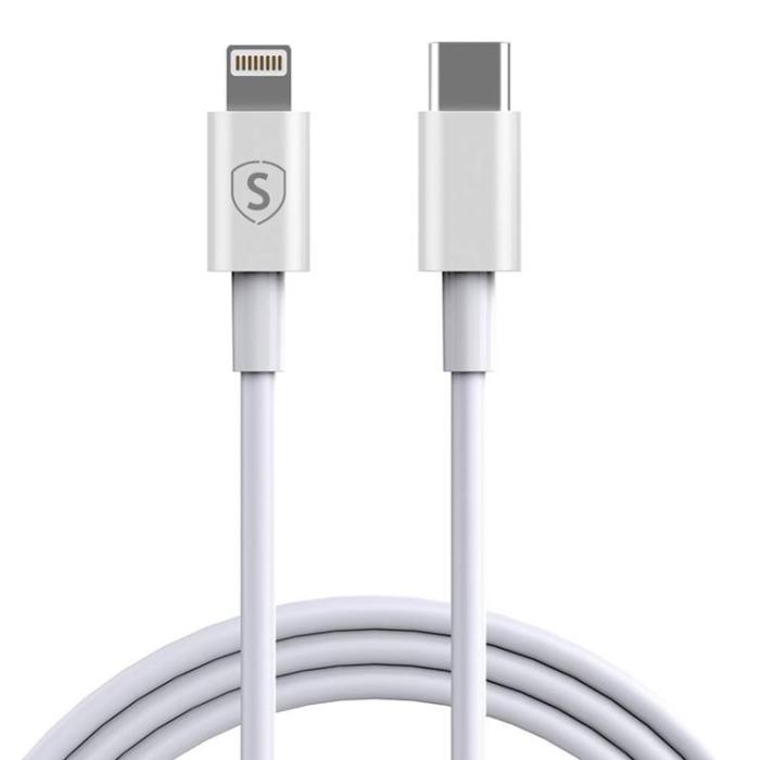 SiGN - SiGN USB-C till Lightning kabel 2.1A, 2m - Vit