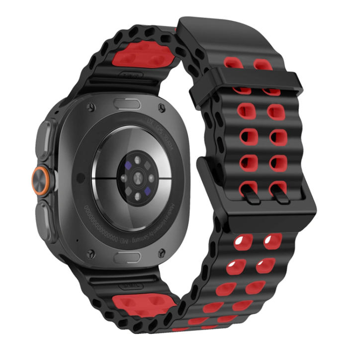 Tech-Protect - Tech-Protect Armband För Galaxy Watch Ultra (47mm) Icon Pro - Röd/Svart