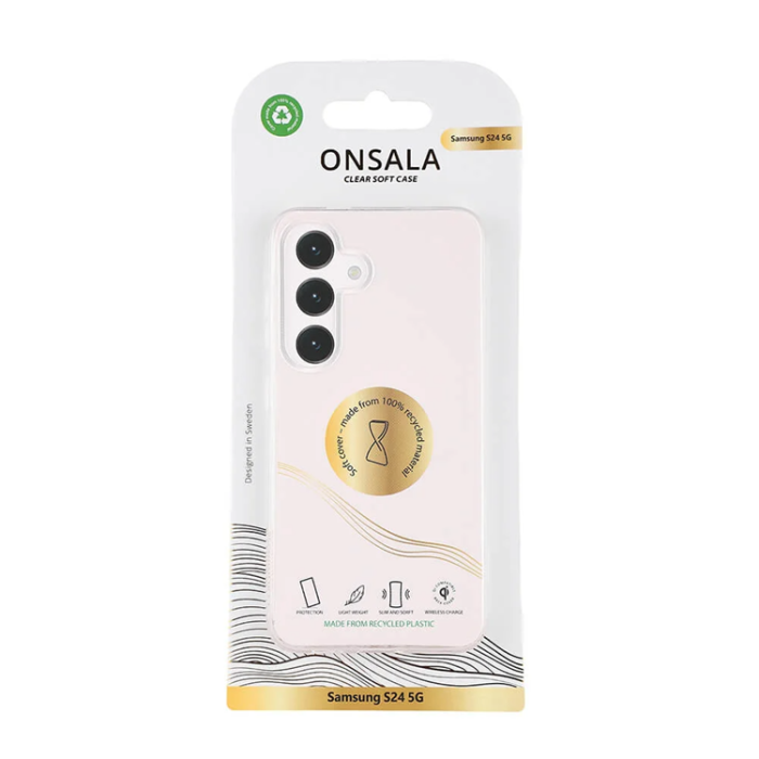 Onsala - Onsala Galaxy S24 5G Mobilskal Recycled TPU - Transparent