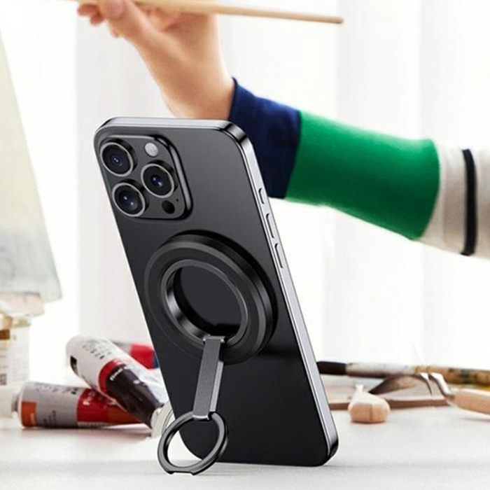 A-One Brand - Mobil Magnetisk Ringhållare Folding Metal Stand 360 Ultra Thin