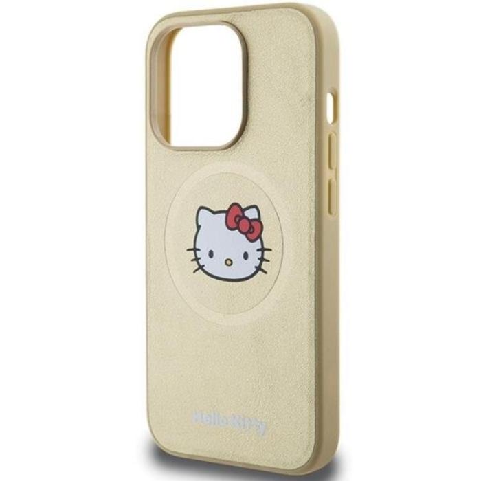 Hello Kitty - Hello Kitty iPhone 15 Pro Mobilskal Magsafe Läder Kitty Head