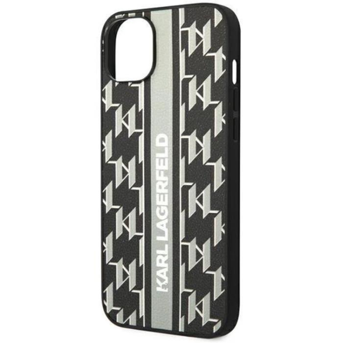 KARL LAGERFELD - Karl Lagerfeld iPhone 14 Skal Monogram Stripe - Svart