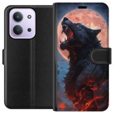 iSecrets - Plånboksfodral till Xiaomi Redmi 15C med Ylande varg