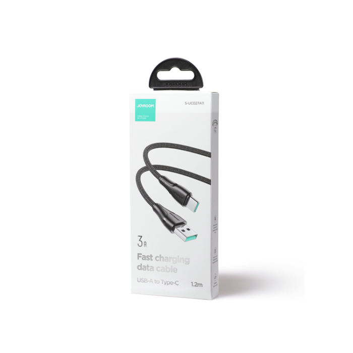 Joyroom - Joyroom Fast USB-C till USB-A kabel 3A 1.2m - Svart