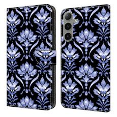 OEM - Pl&aring;nboksfodral f&ouml;r Samsung Galaxy S26 Konstl&auml;der M&ouml;nster - Blommor - Svart