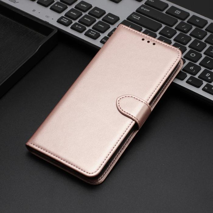 OEM - Plånboksfodral för Samsung Galaxy S26 Konstläder med ställ - Roséguld