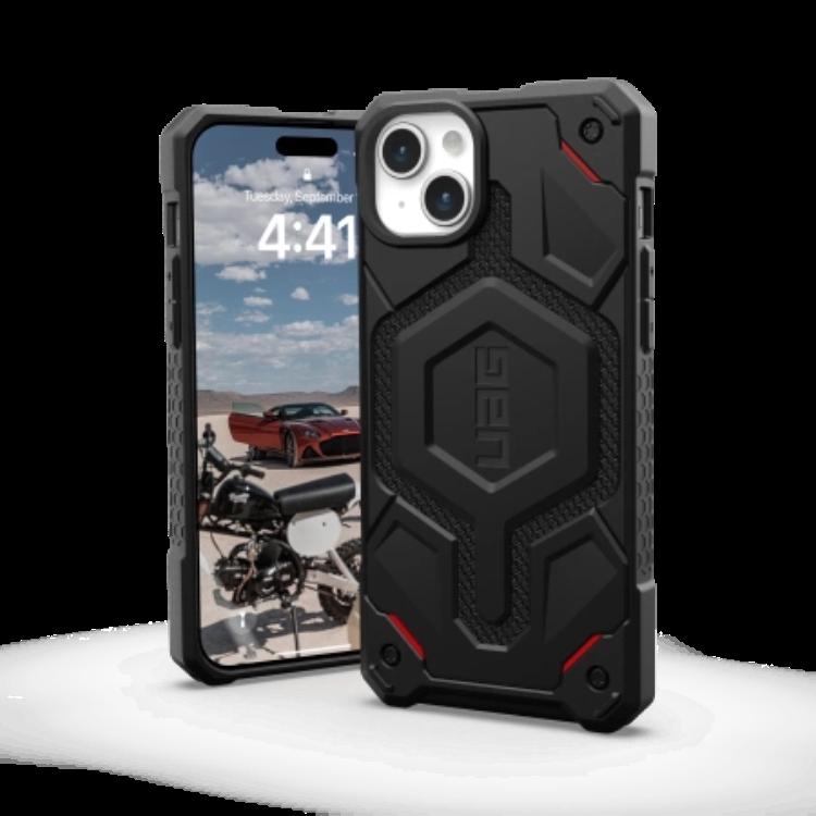 UAG iPhone 15 Plus Mobilskal Monarch - Kevlar Svart | 2353 | AlltMobil