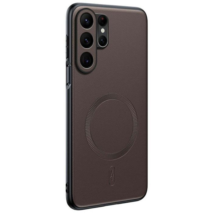 OEM - Mobilskal för Samsung Galaxy S26 Ultra Magnetiskt TPU + PC - Brun
