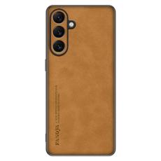 OEM - Mobilskal f&ouml;r Samsung Galaxy S26 Konstl&auml;der TPU - Brun