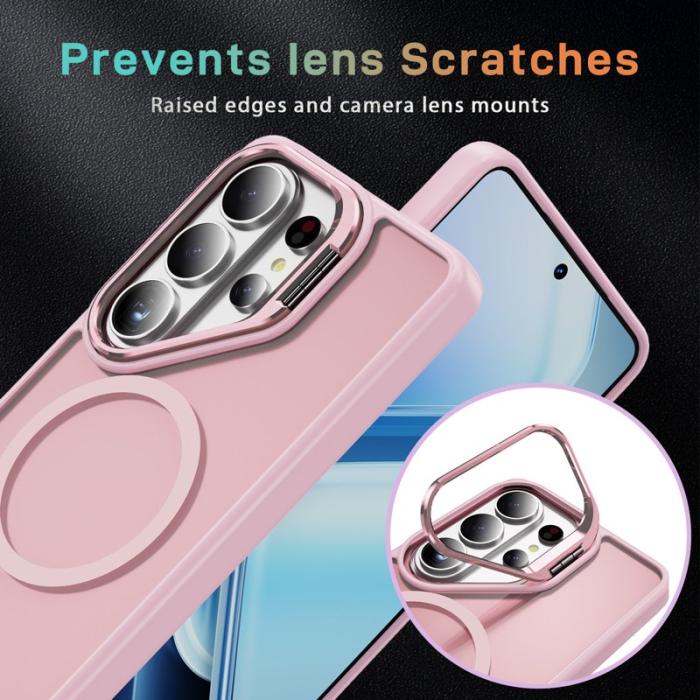 OEM - Mobilskal för Samsung Galaxy S26 Ultra Magnetiskt Kickstand Plast Rosa