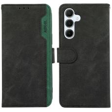 ABEEL - ABEEL Samsung Galaxy A17 5G / A17 4G / A26 5G Konstl&auml;der Pl&aring;nboksfodral Svart