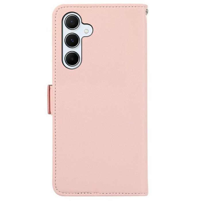 ABEEL - ABEEL Samsung Galaxy A17 5G / A17 4G / A26 5G Plånboksfodral Konstläder Rosa