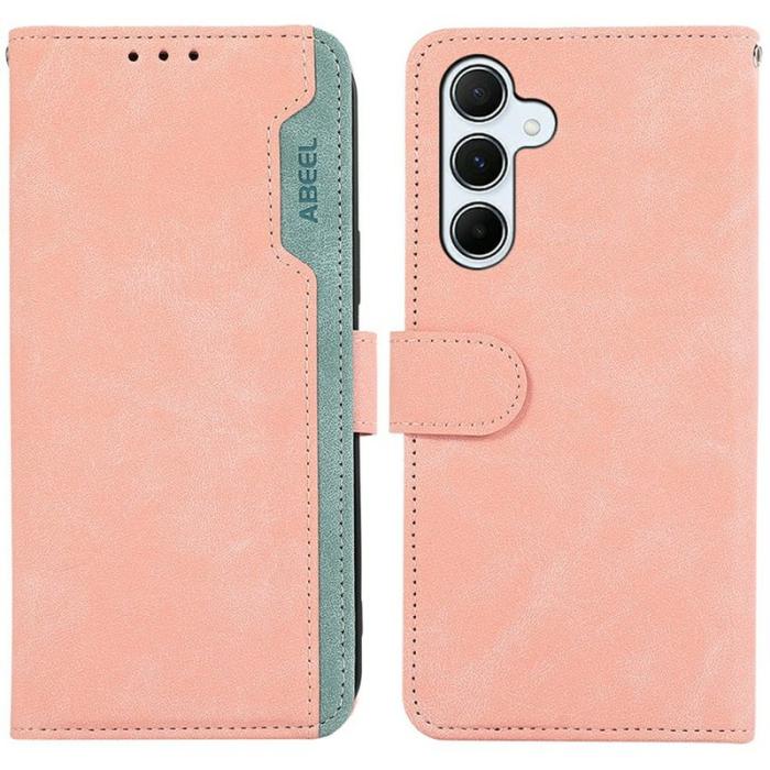ABEEL - ABEEL Samsung Galaxy A17 5G / A17 4G Plånboksfodral Splicing Konstläder Rosa