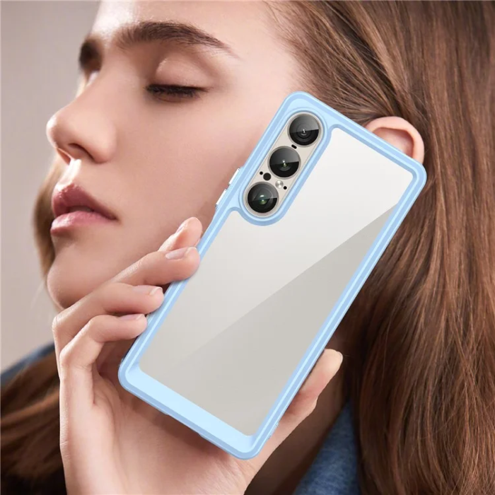 OEM - Sony Xperia 1 VII Mobilskal Acrylic TPU - Blå