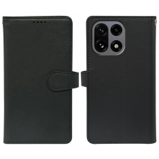 A-One Brand - OnePlus 15 5G Pl&aring;nboksfodral PU L&auml;der - Svart