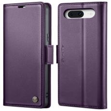 Caseme - CASEME Pl&aring;nboksfodral Konstl&auml;der till Google Pixel 8 - Lila