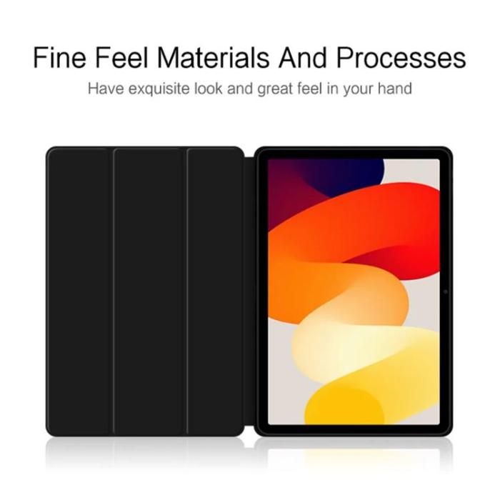 Taltech - Xiaomi Redmi Pad SE Fodral med stativ - Svart
