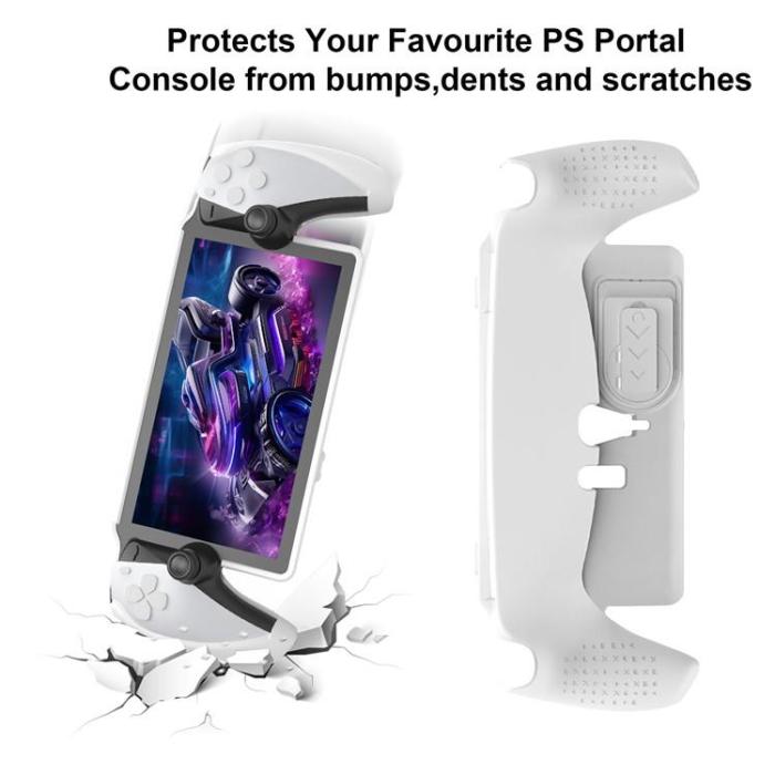JYS - JYS PS5 Portal Skal TPU JYS-P5183 Kickstand - Vit