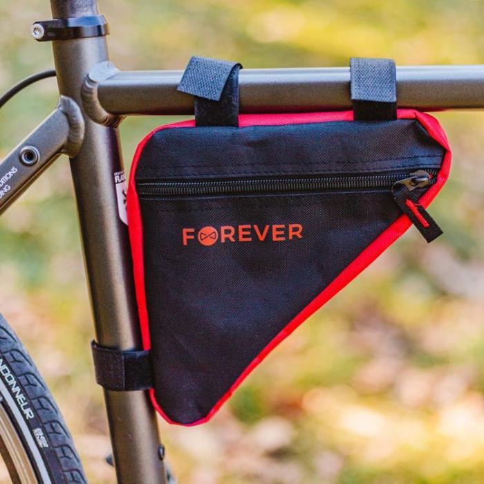 Forever Outdoor - Forever Outdoor Cykelramsväska FB-100 - Svart/Röd