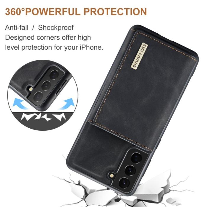 DG.MING - DG.MING M1 Wallet Mobilskal för Samsung Galaxy S21 FE - Svart