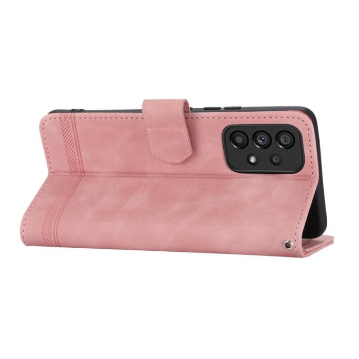 DIERFENG - DIERFENG DF-03 Plånboksfodral för Samsung Galaxy A53 5G - Konstläder - Rosa