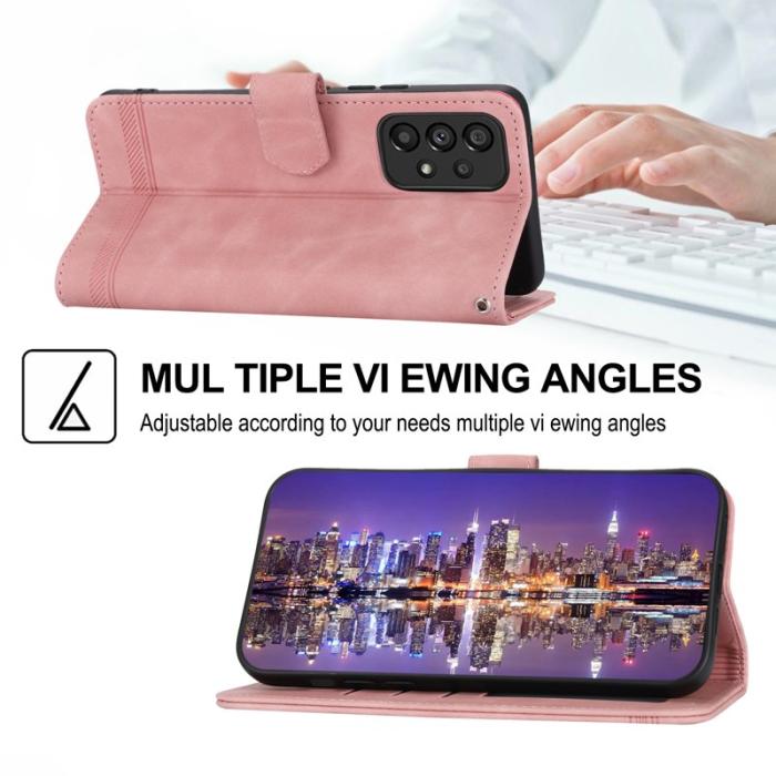 DIERFENG - DIERFENG DF-03 Plånboksfodral för Samsung Galaxy A53 5G - Konstläder - Rosa