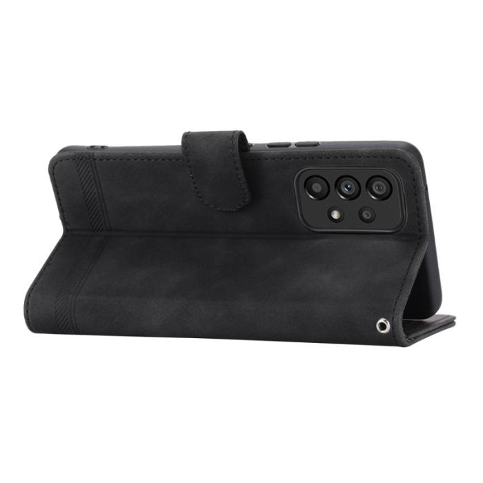 DIERFENG - DIERFENG DF-03 Plånboksfodral för Samsung Galaxy A53 5G - Konstläder - Svart