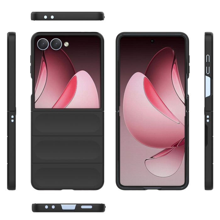 A-One Brand - Galaxy Z Flip 7 Mobilskal Anti-Drop TPU Rugged - Svart