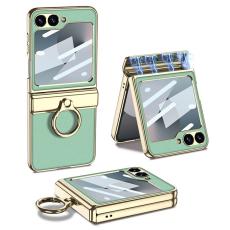 GKK - GKK Samsung Galaxy Z Flip7 FE Fodral PC+PU - Gr&ouml;n