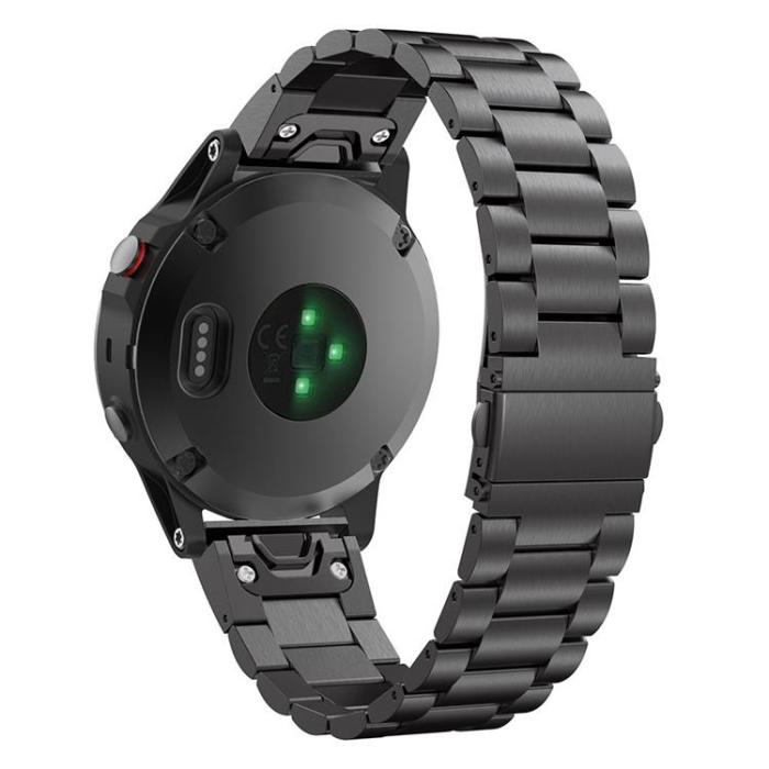 Tech-Protect - Stainless Armband Garmin Fenix 5/6/6 Pro/7 - Svart