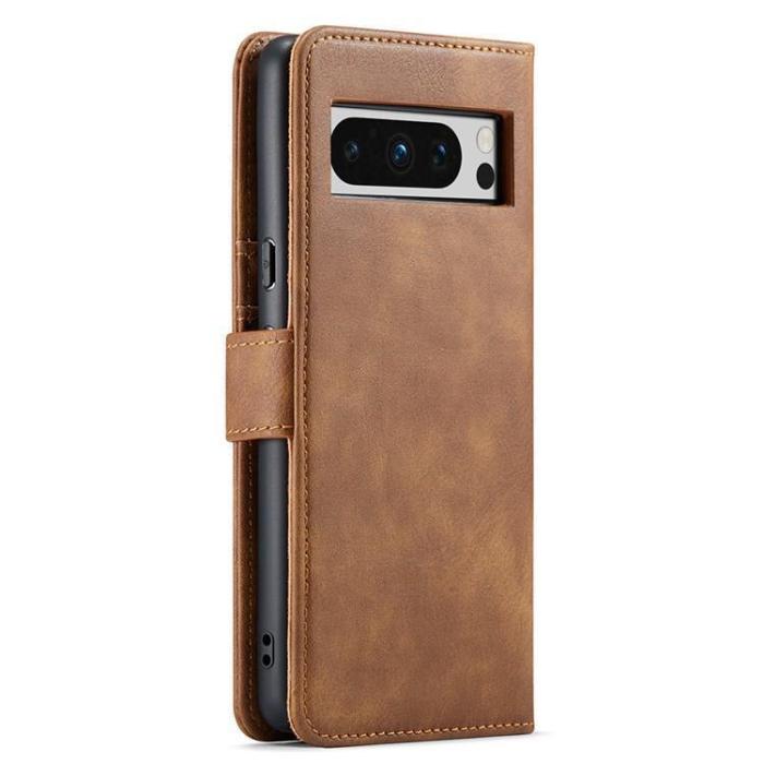 DG.MING - DG.MING Google Pixel 8 Plånboksfodral Äkta Läder - Brun