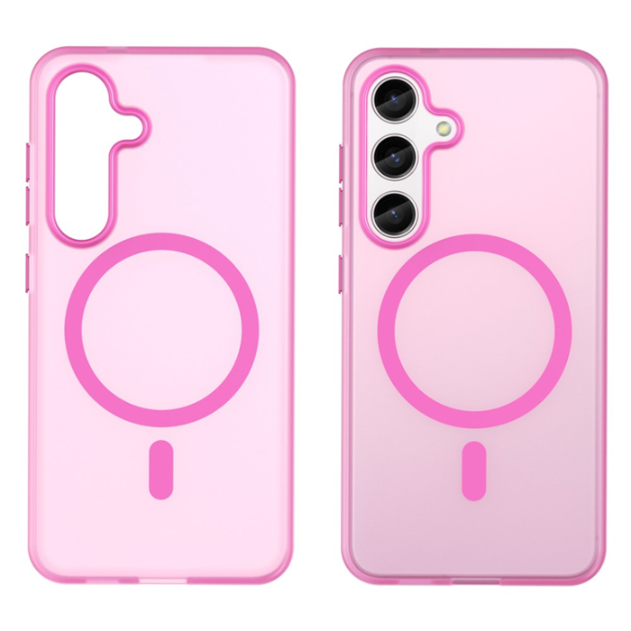 A-One Brand - Galaxy S25 Plus/S24 Plus Mobilskal MagSafe Frost - Rosa