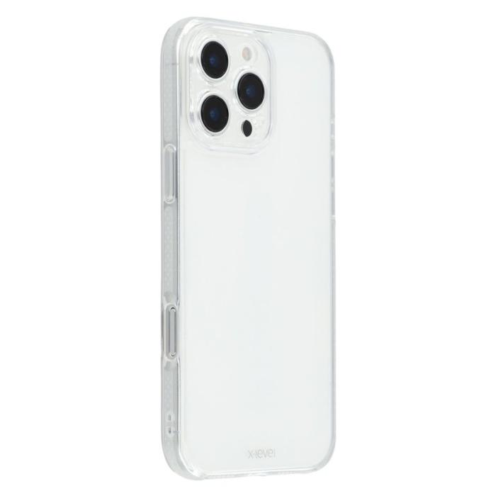 X-Level - X-LEVEL Mobilskal till iPhone 16 Pro Max PC + TPU Transparent Fodral