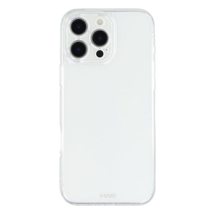 X-Level - X-LEVEL Mobilskal till iPhone 16 Pro Max PC + TPU Transparent Fodral