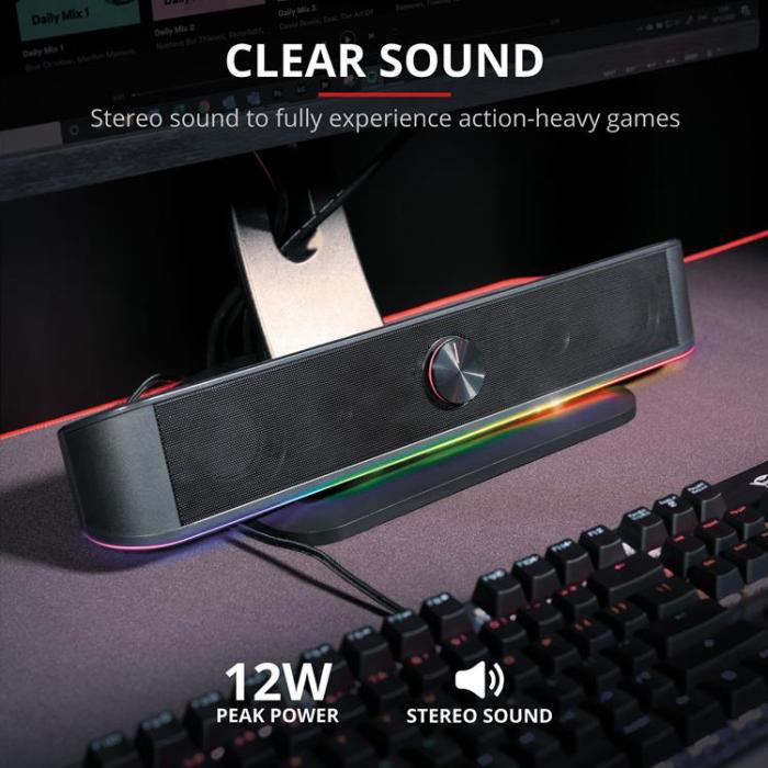 Trust - TRUST GXT 619 Thorne RGB Soundbar