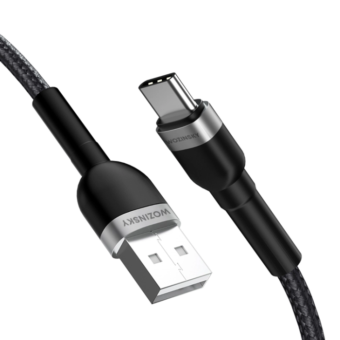 Wozinsky - Wozinsky USB-C till USB-A kabel 2.4A 1m - Svart