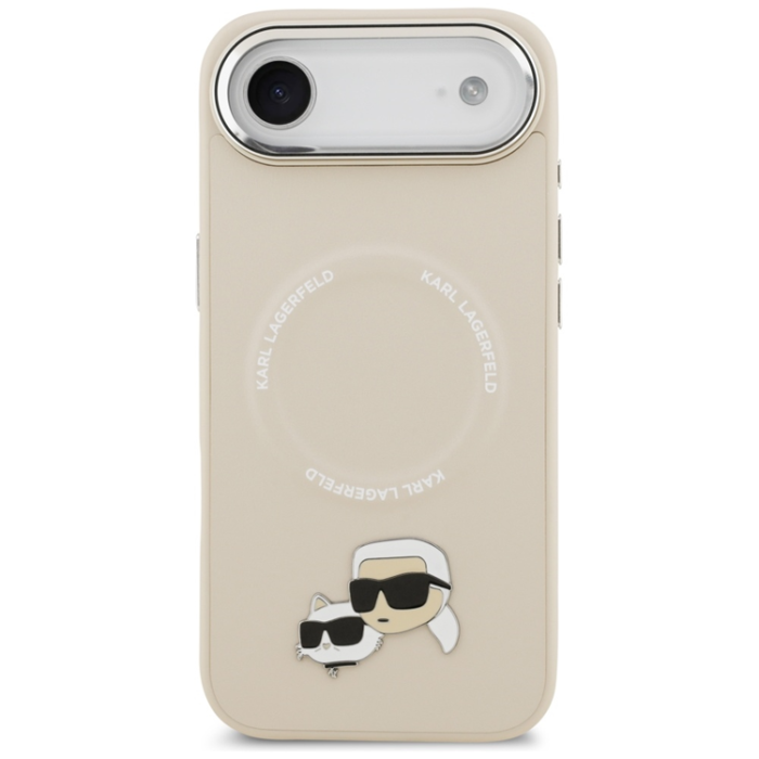 KARL LAGERFELD - Karl Lagerfeld iPhone Air Mobilskal MagSafe Karl Och Choupette Pins