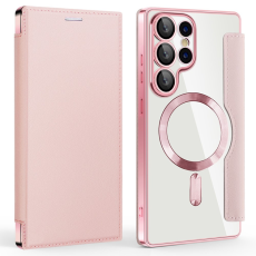 A-One Brand - Galaxy S25 Ultra Plånboksfodral MagSafe RFID Blocking - Rosa