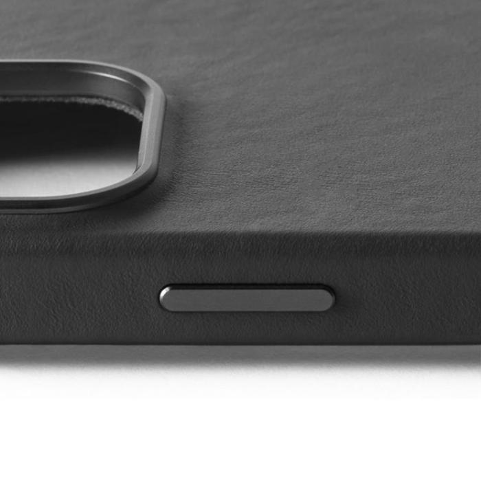 Mujjo - Mujjo iPhone 16 Pro Mobilskal MagSafe Läder - Svart