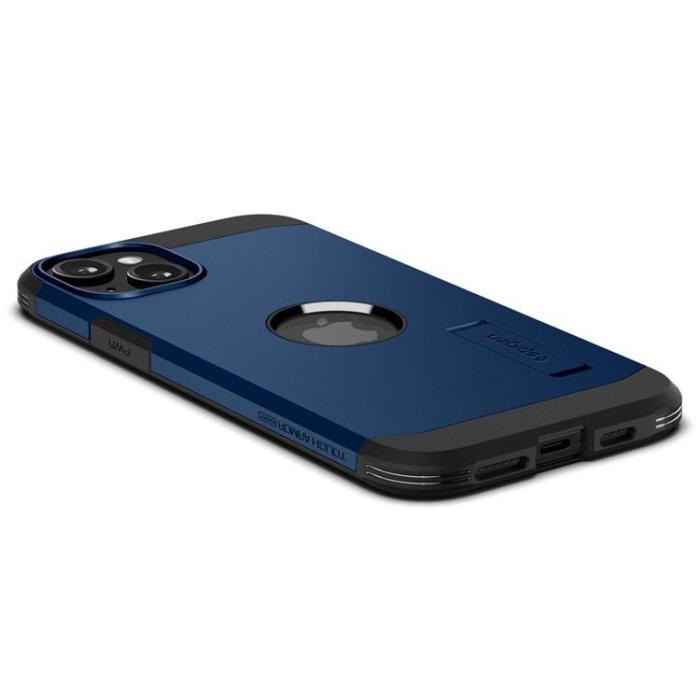 Spigen - Spigen iPhone 15 Plus Mobilskal Magsafe Tough Armor - Blå