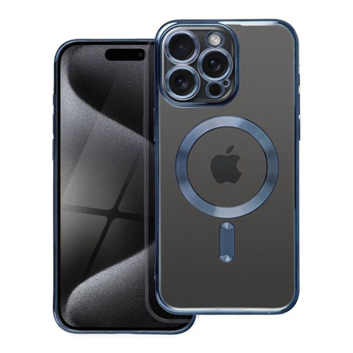 OEM - iPhone 15 Pro Max Mobilskal Magsafe Electro - Titanium Blå