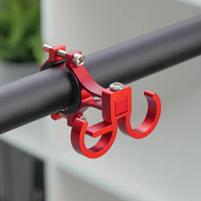 OEM - Cykel/Skoter Shopping Handle Hook Aluminum - Röd