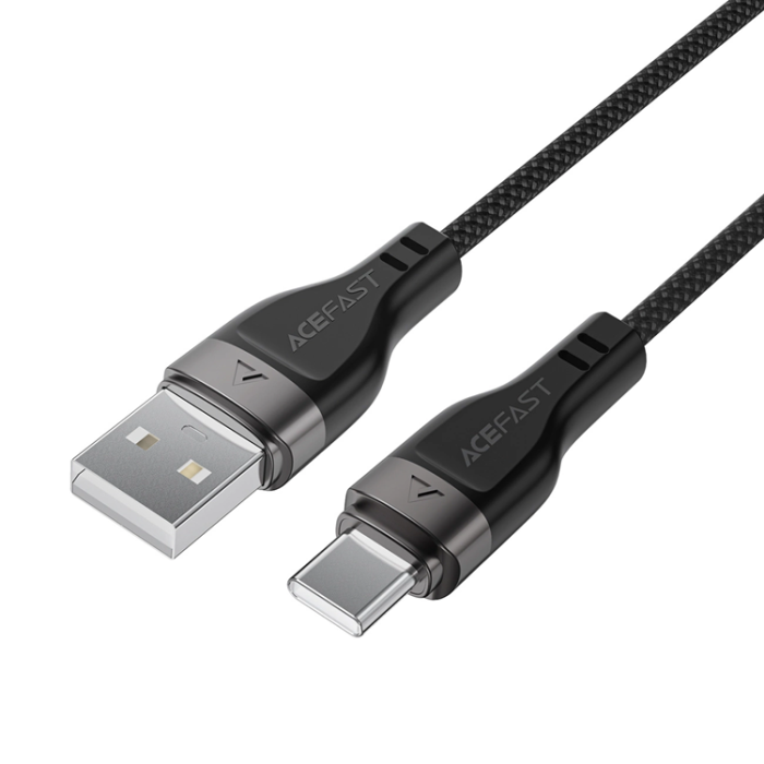 Acefast - Acefast USB-A - USB-C 3A Kabel 1.2m Magnetic Braid - Svart