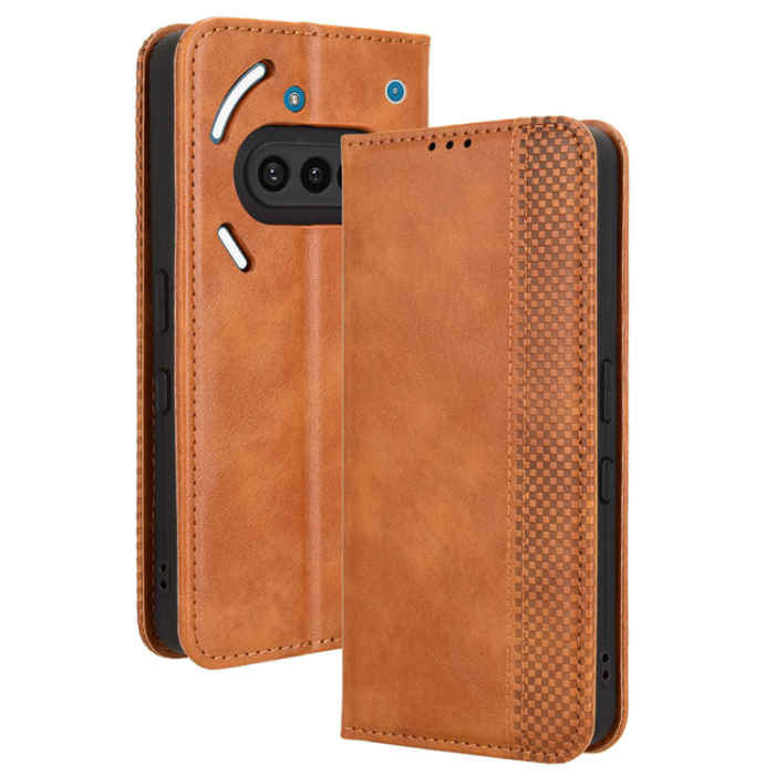 A-One Brand - Nothing Phone (3a) Plånboksfodral Retro Kickstand - Brun