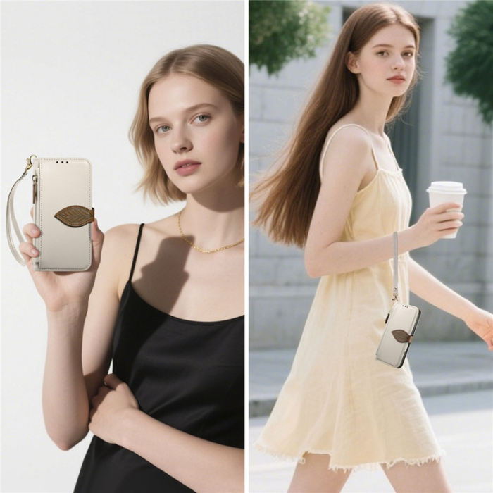 A-One Brand - iPhone Air Plånboksfodral Leaf Magnetiskt Spänne Läder