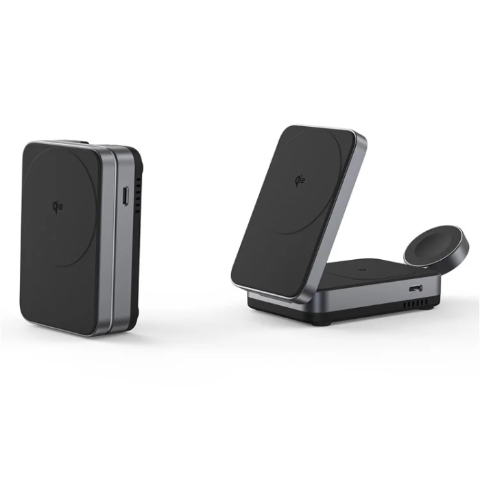 OEM - Qi2 MagSafe Trådlös Laddare Apple Watch, iPhone, Airpods 15W