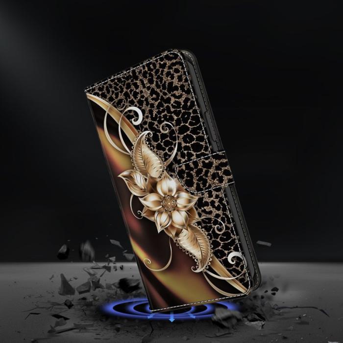 OEM - Samsung Galaxy S26 Plånboksfodral Konstläder Med Ställ - Metallblomma